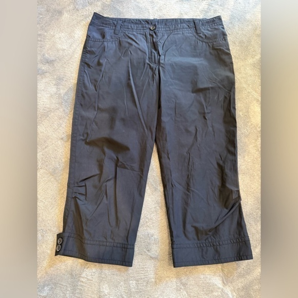 Olsen Black Cropped Trousers